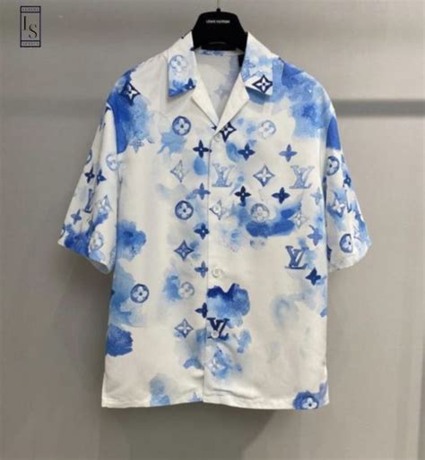 louis vuitton hawaiian shirt|louis vuitton shirt men's.